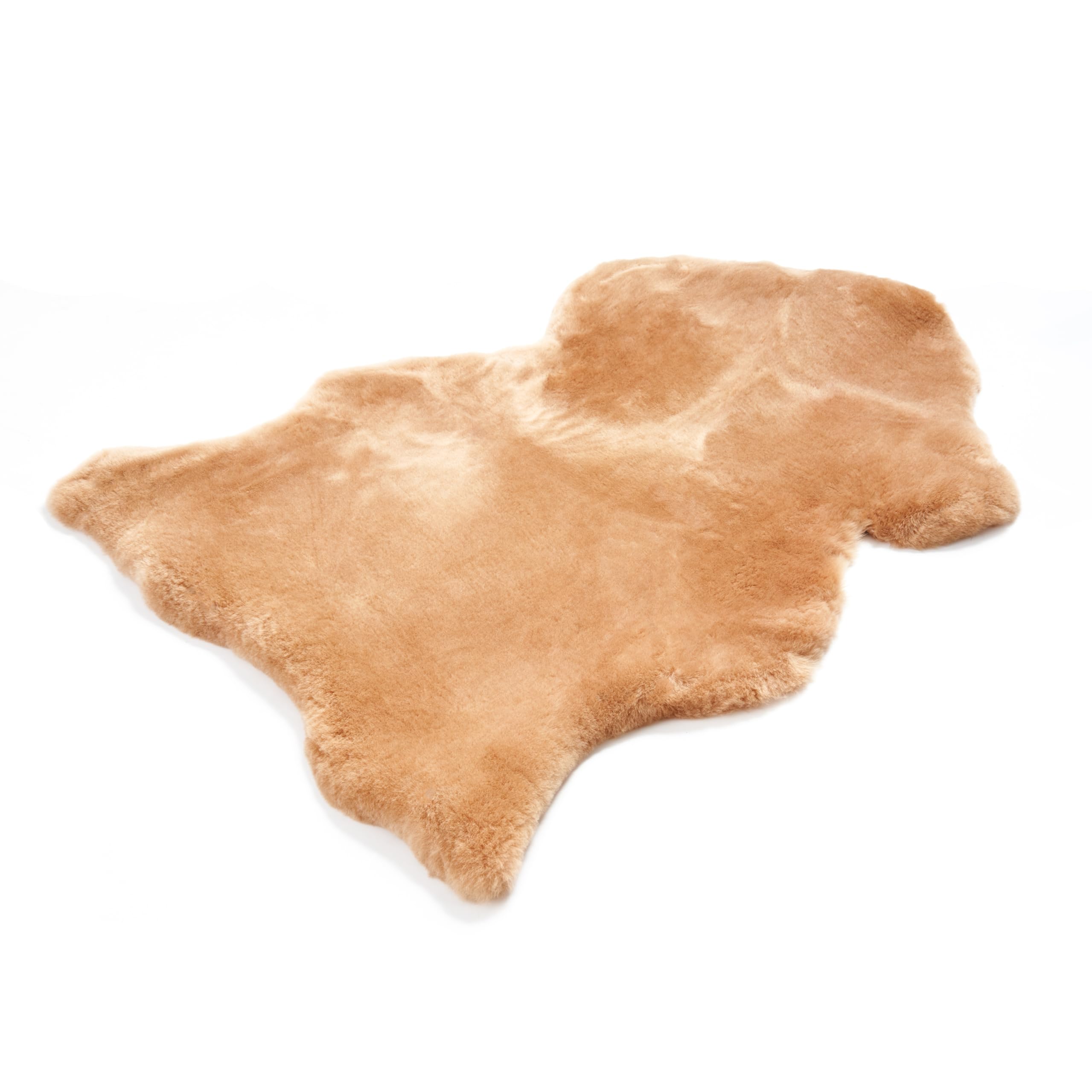 Peau de mouton mérinos véritable moelleuse 100 x 110 cm pour décoration scandinave