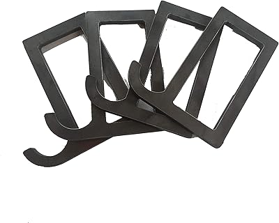 US Metal Works 2 X 4 Steel Gong Hook Hanger 4 Pack