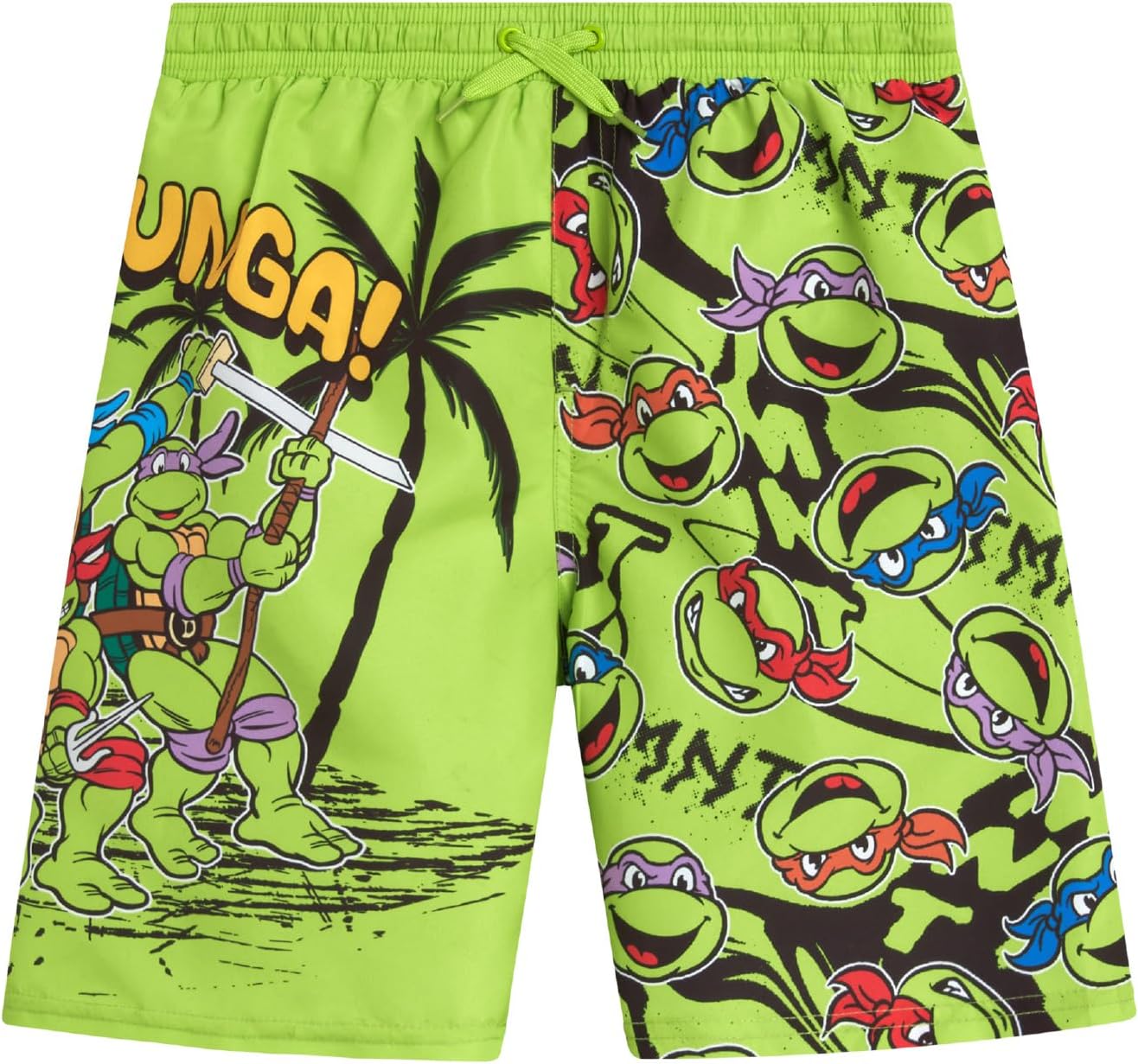 Nickelodeon Paw Patrol Boys Rash Guard Set - 2 Piece Chase Marshall TMNT UPF50 Swim Shirt & Swim Trunks for Toddler & Big Kid