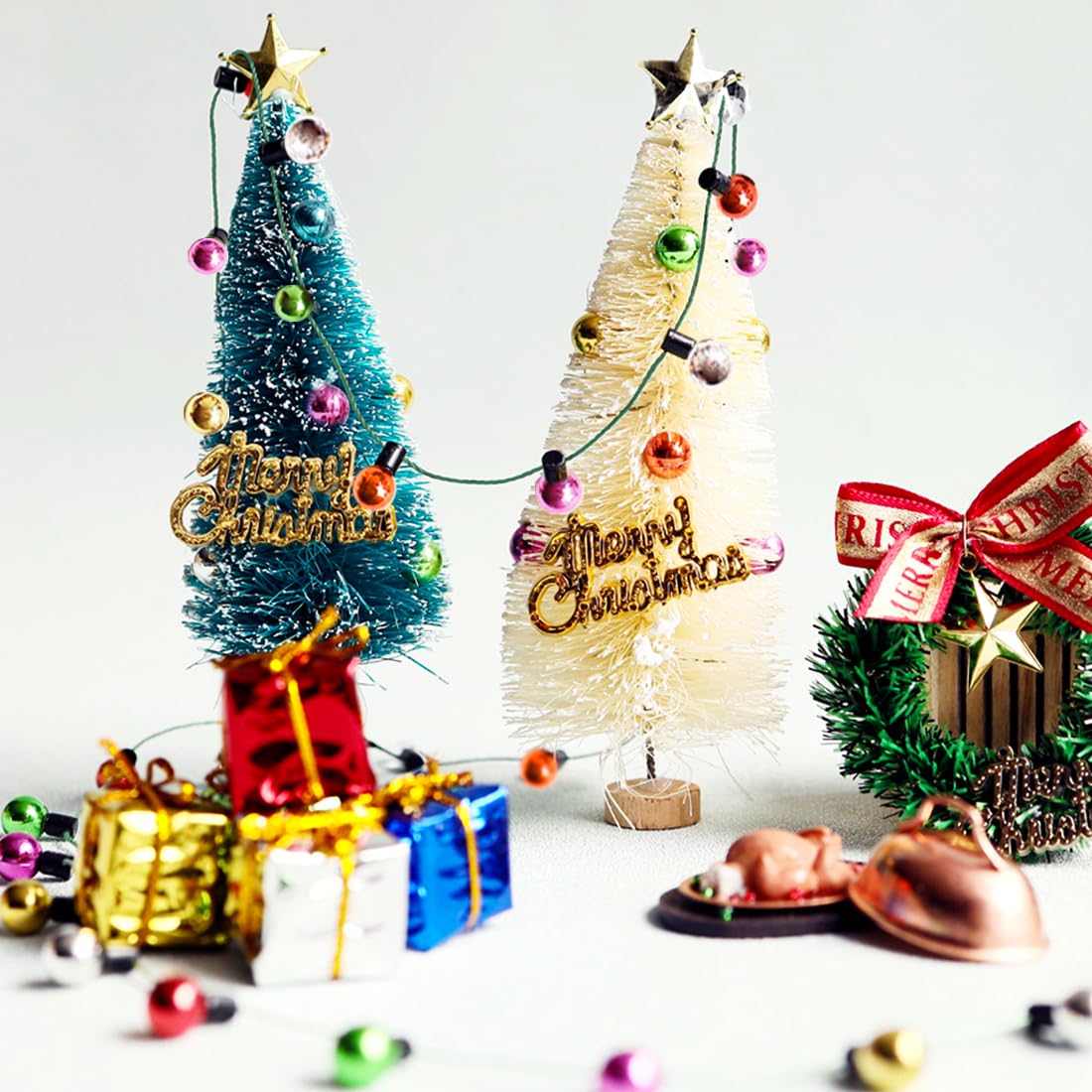 Guirlande Lumineuse Miniature 45 Cm – Accessoire Maison De Poupée – Décoration Noël Gnome – ABS – Non Alimentée – Dès 3 Ans