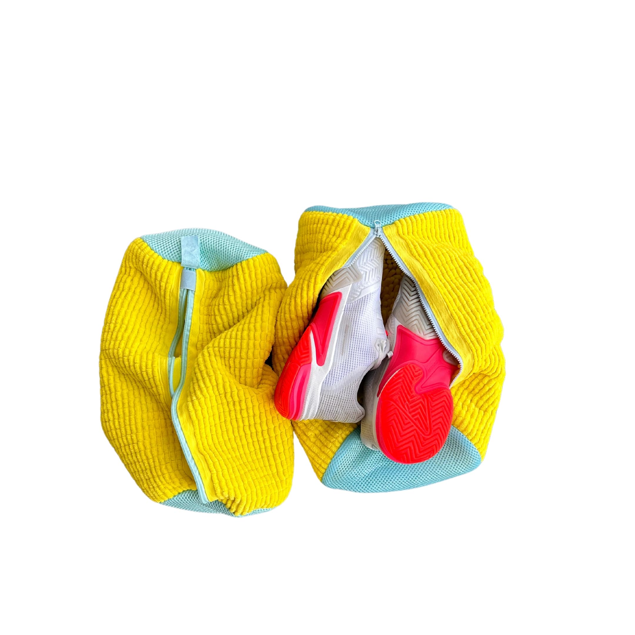 Bolsas para lavar zapatos, paquete de 2 fundas de malla reutilizables para lavar tenis, zapatos de tenis y prendas delicadas, bolsa de lavado de zapatos con cubierta de cremallera, la mejor bolsa de