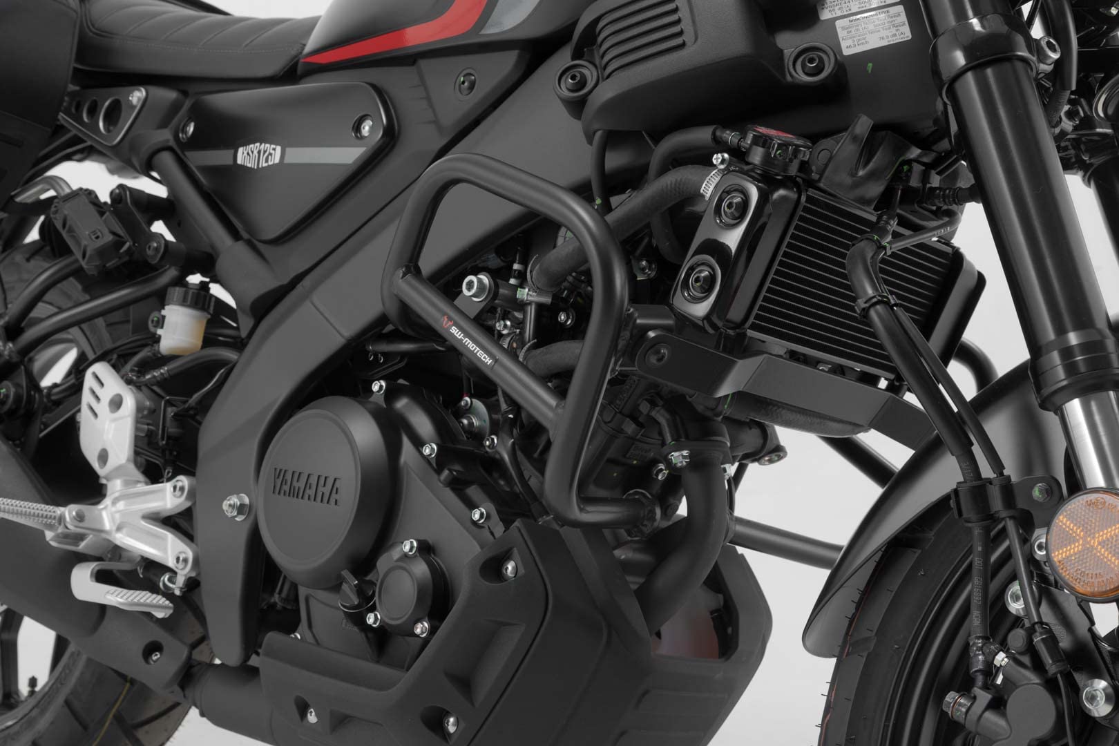 SW-Motech Crash bar - Nero. Yamaha MT-125 (20-) / XSR125 (21-).