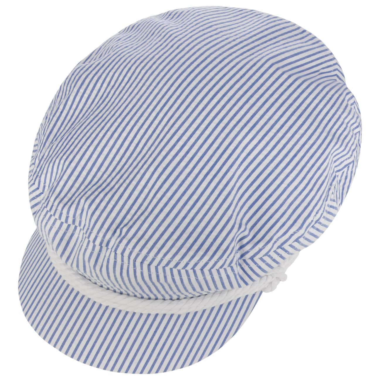 Brixton Twotone Stripes Fiddler Elbsegler Baker-Boy-Mütze Schirmmütze Ballonmütze Kapitänsmütze Damen - mit Schirm, Futter, Futter