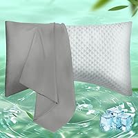 Vista 10 de Fundas de Almohada Tamaño Estándar Paquete de 2, Fundas de Almohada de Viscosa Refrescante con Cierre de Sobre, Fundas de Almohada Frescas