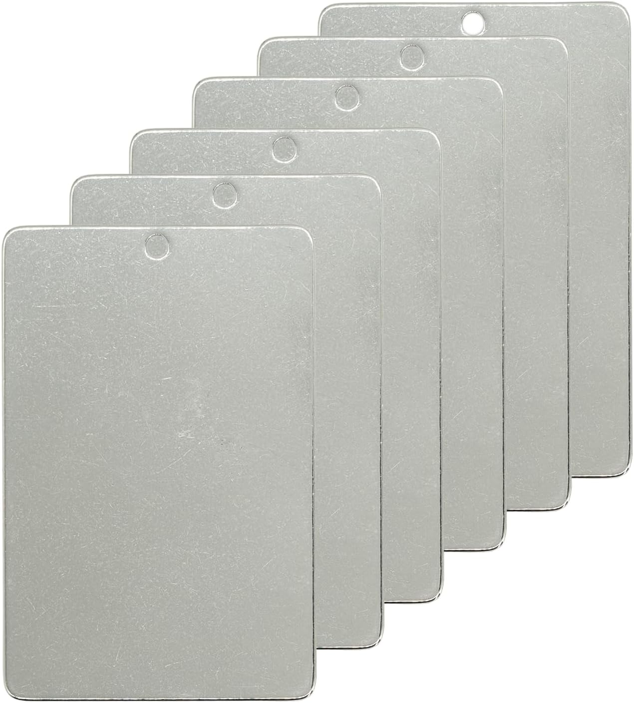 StayMax 2 x 3 Inch Metal Engraving Blank Tags Rectangle Stamping Blanks 50 Pack