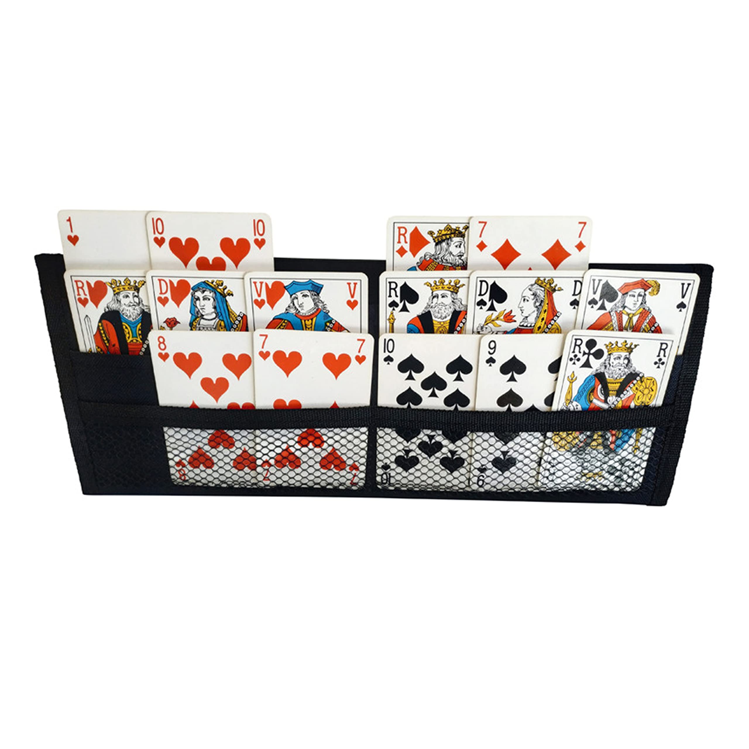 Lot De 2 Supports à Cartes à Jouer | Porte-cartes 3 étages Pliable | Pour Enfants, Seniors, Jeux De Société