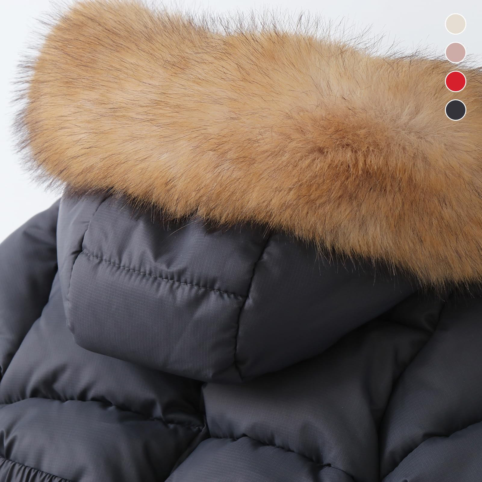 Traje de Nieve Mono Bebé Niños Mameluco de Esquí Niñas Disfraz Mono con Guantes y Fundas de Zapatos para Invierno