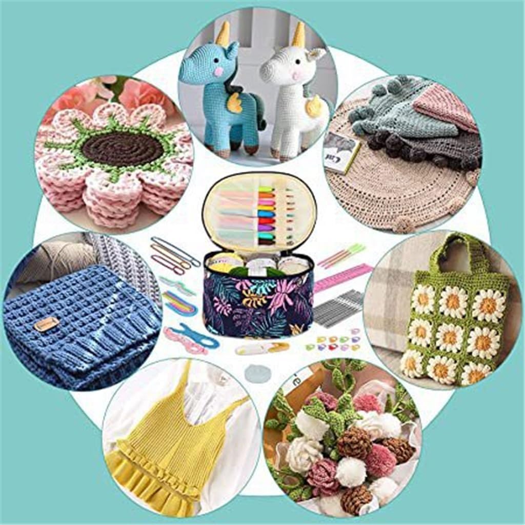 PMFNVXUW Crochet Accessories Hand Knitting Tool Set DIY Wool Material Kit