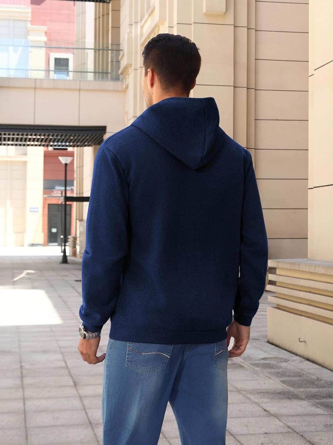 Hoodies for Men Full zip Mens Hoodies Casual Drawstring Long Sleeve Sweatshirts Sports Hooded Jacket - Image 6