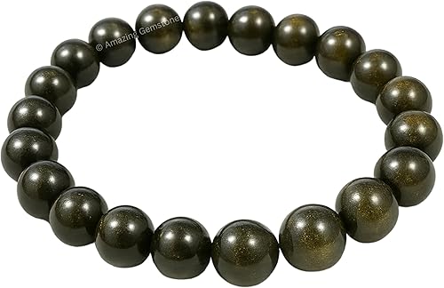 Miniatura 363 de Amazing Gemstone Pulsera de cristal para mujeres y hombres, pulsera de cristal curativo de protección, pulsera elástica con cuentas de piedras