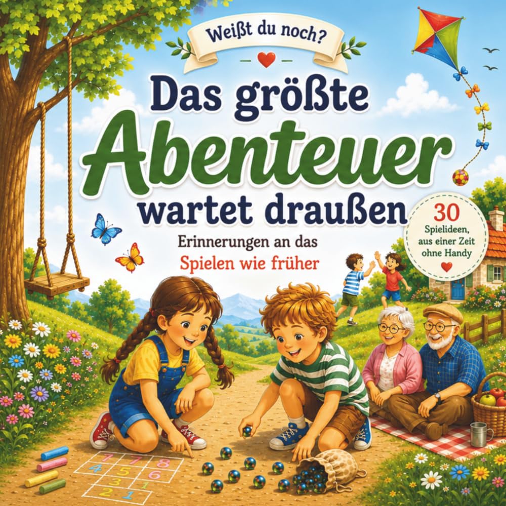 Weißt du noch? Das größte Abenteuer wartet draußen.: 30 Spiele von früher für Kinder, Eltern und Großeltern – Gemeinsam spielen, erinnern und Zeit schenken