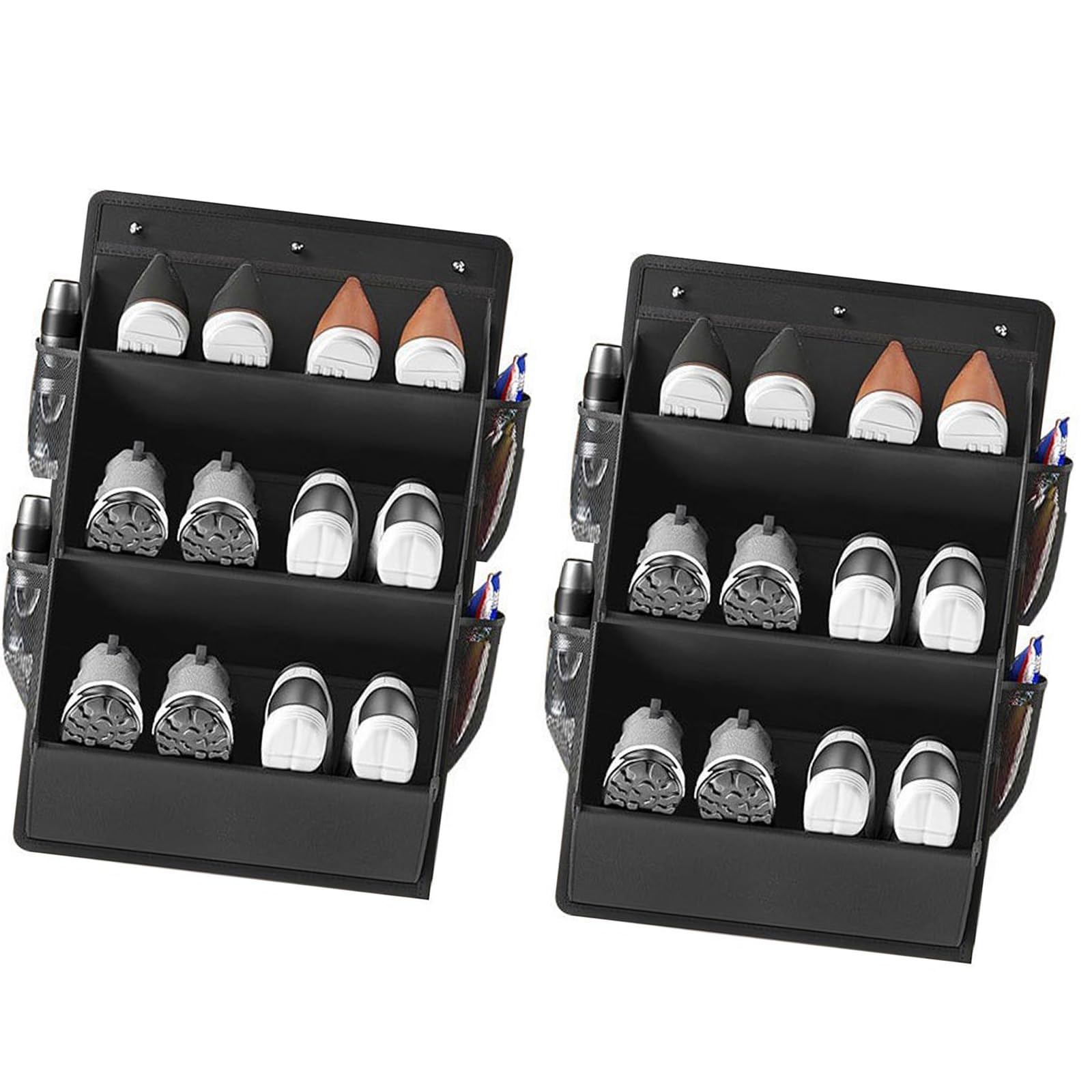 Hsyzygian Multipurpose Wall Mounted Shoe Rack Simple Setup Perfect for Small Residences and Trips Closet Shoe Rack