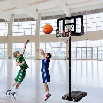Basketbalkorf voor buiten, 135-305 cm, in hoogte verstelbaar