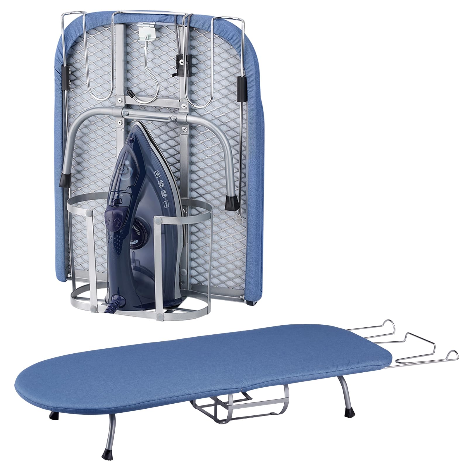 BiJun Ironing Boards, Small Foldable Space-saving Laundry Dorm Apartments