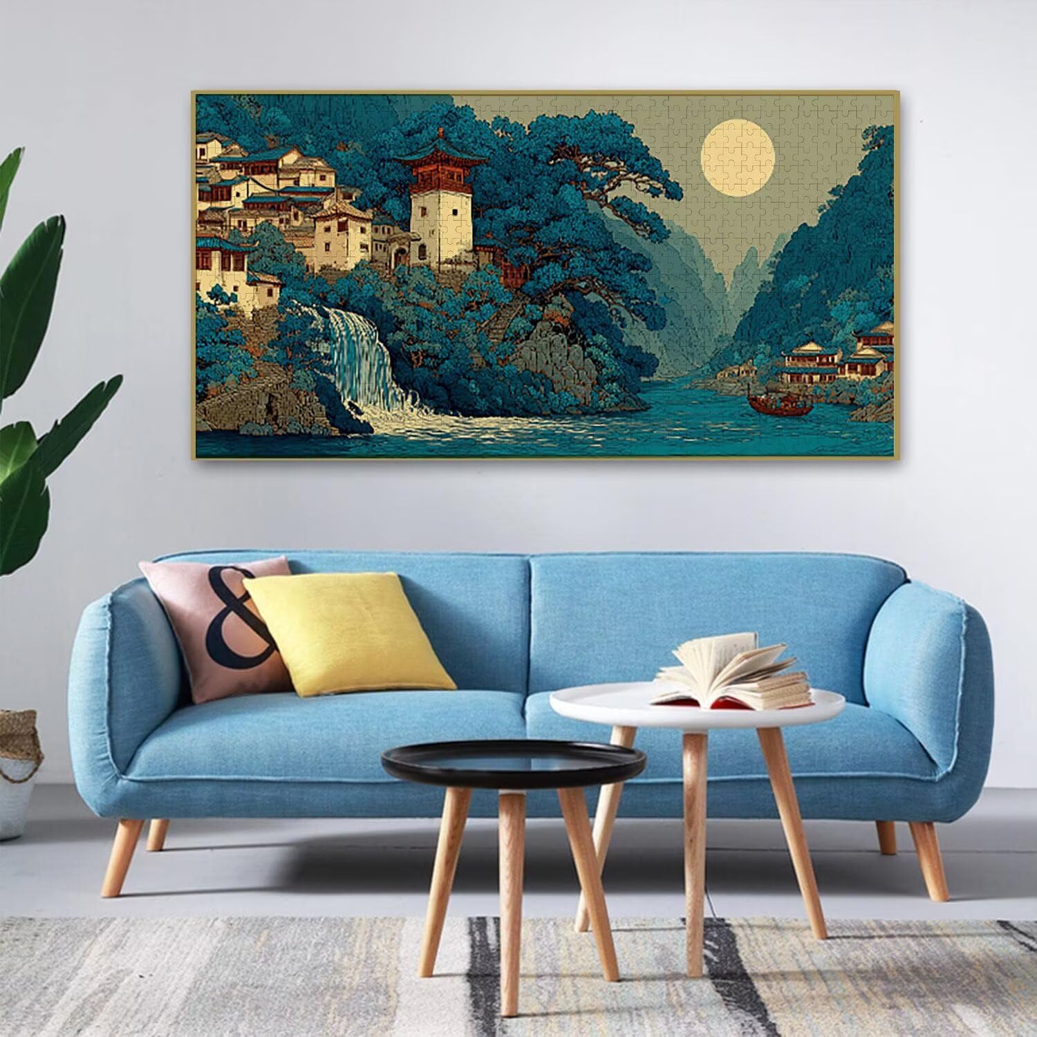 Puzzle dla dorosłych 1100 elementów, puzzle z widokiem na strych, puzzle dla dorosłych klasyczne i od 14 lat junior, rodzinne puzzle rozrywka w domu prezent 87x42cm l-263