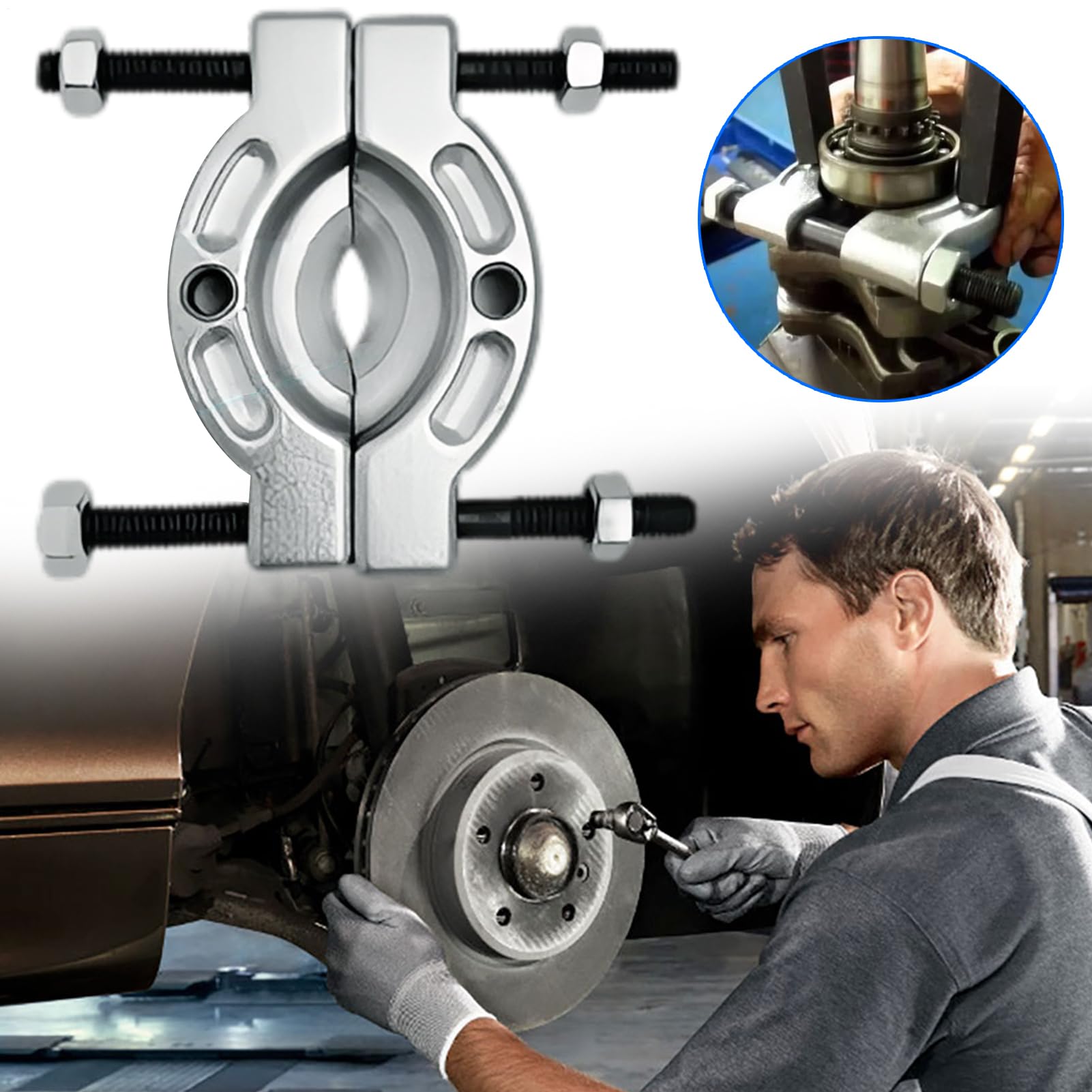 Estrattore Cuscinetto Per Moto Strappata-Cuscinetto Per Auto | Estrattore per Manutenzione del Veicolo Per Veicoli SUV Veicolo Ricreativo Berline Camion Workshop Garages