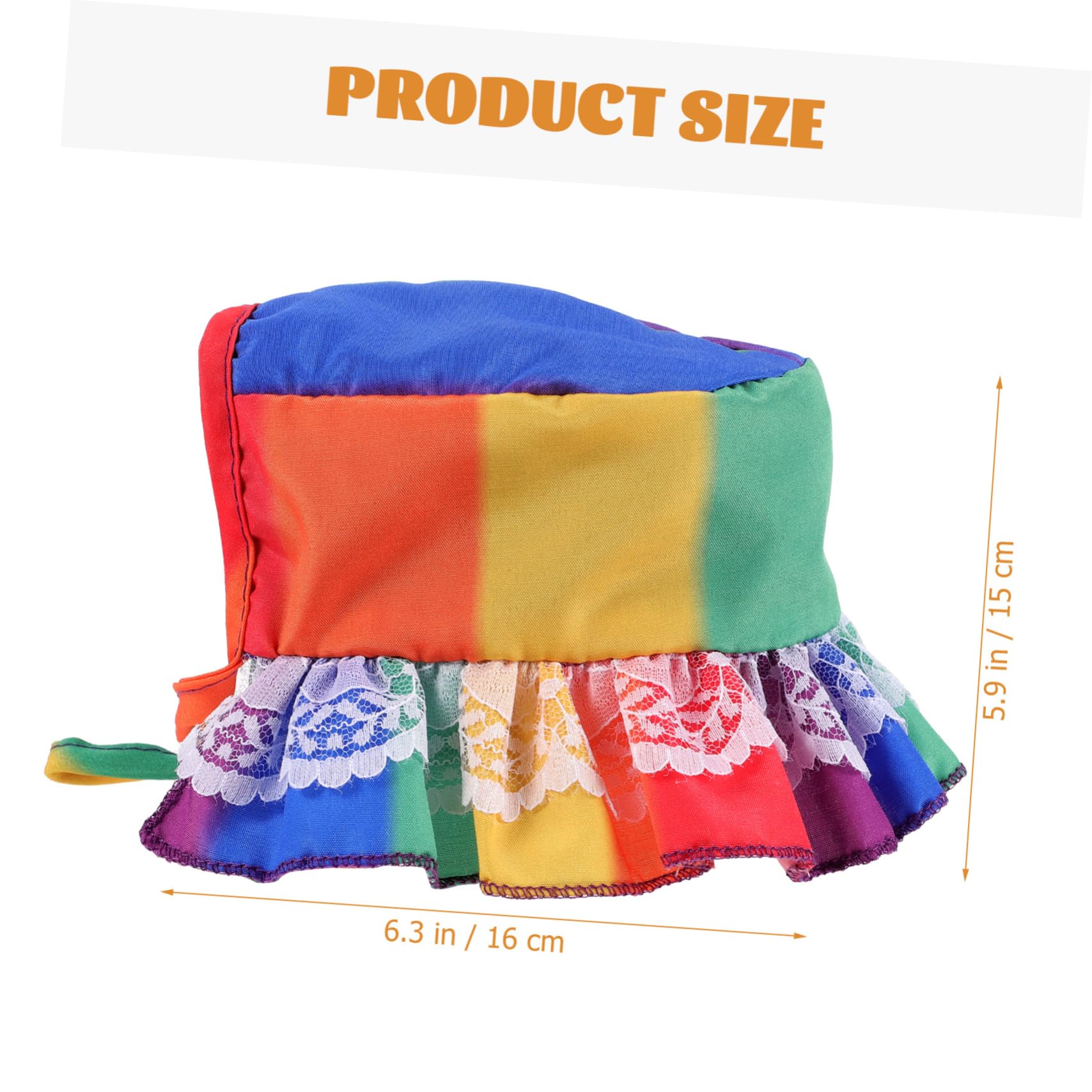 Abaodam Pride Month Dog Hat Rainbow Striped Sun Hat for Small Pets Decorative Dog Hat for Festivals Birthdays and Special Occasions Lightweight and Comfortable Design