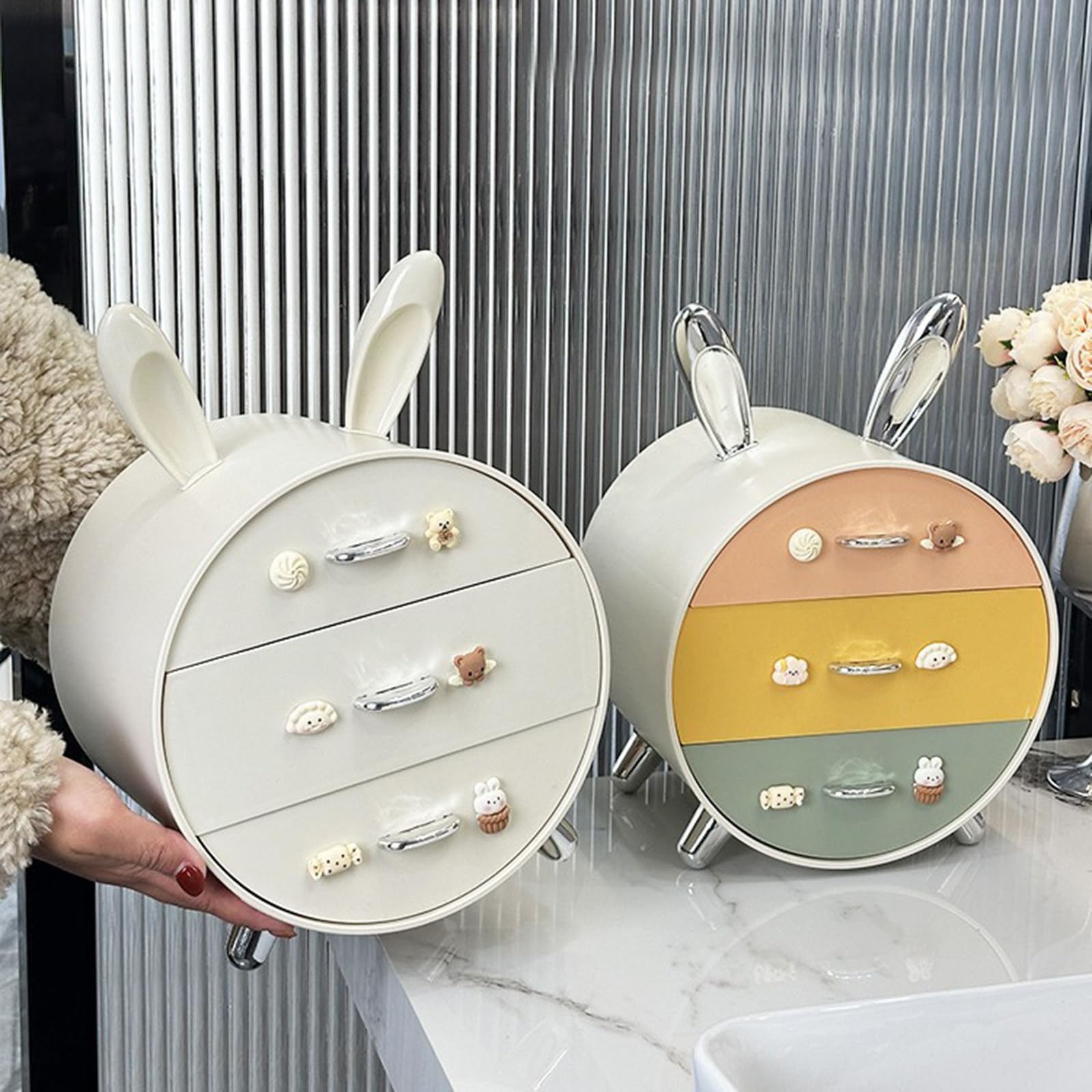 Organisateurs de cosmétiques élégants, Solution de Rangement de Bijoux Polyvalente avec tiroirs pour Un Usage Quotidien, étagère de Papeterie, Porte-Bijoux cosmétique