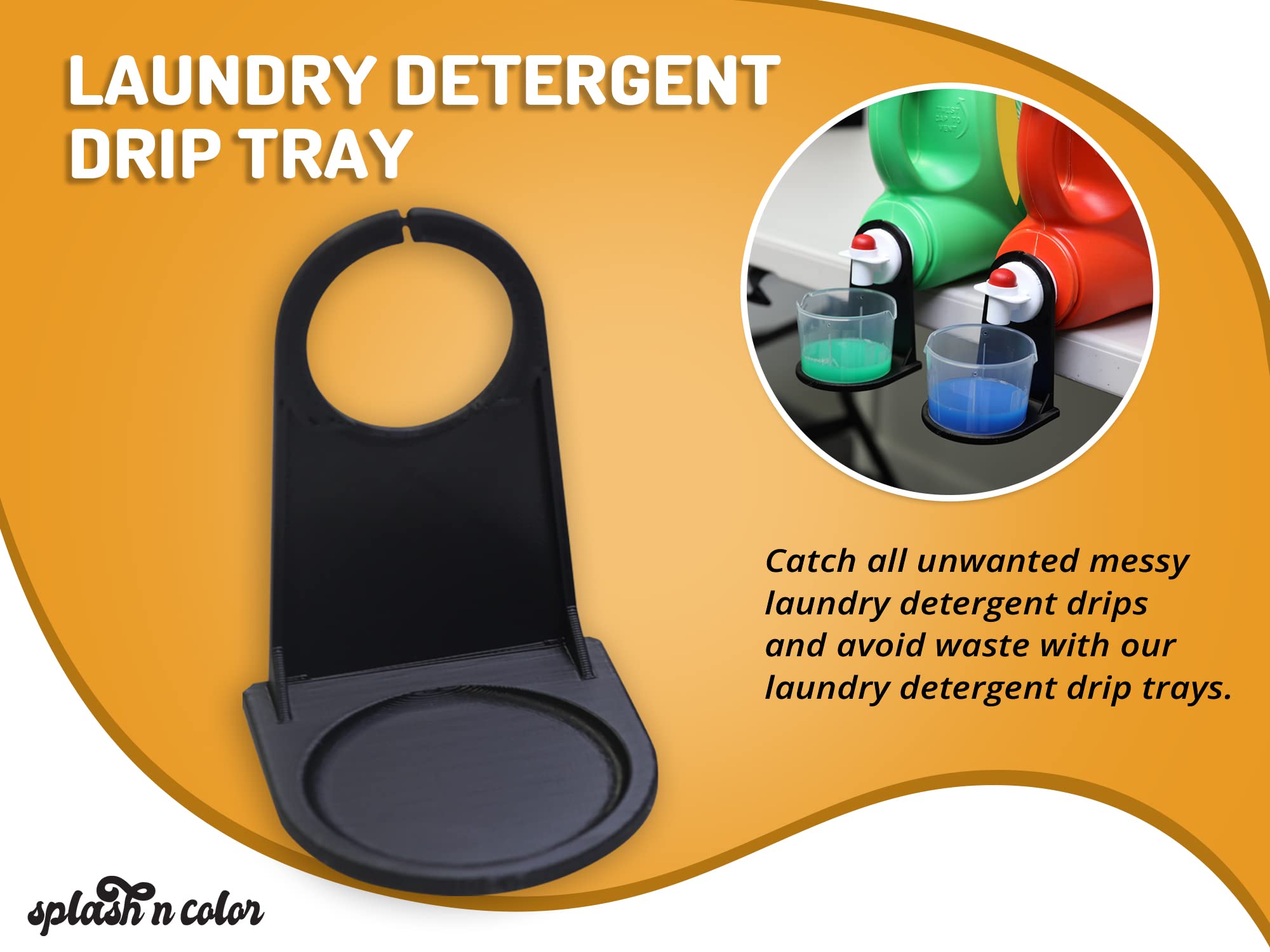 Buy SplashNcolor Laundry Detergent Drip Tray Catcher, Drip Guard for