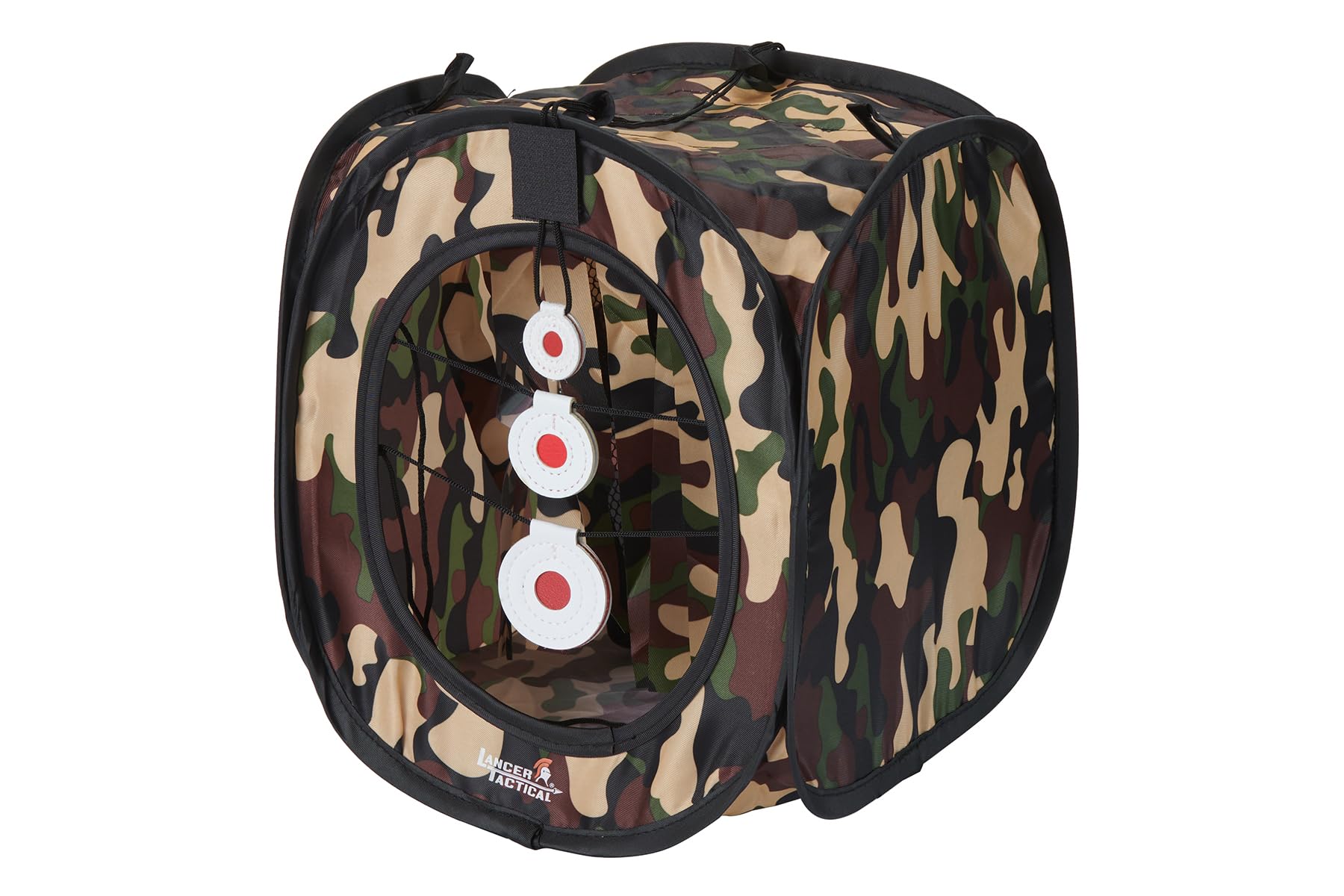 Lancer Tactical Portable Airsoft Target Tent-Black-Non Lethal BB Shooting Target