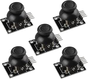 HALJIA 5 pcs PS2 Manette de jeu vidéo Axis Sensor module Bi-axial ...