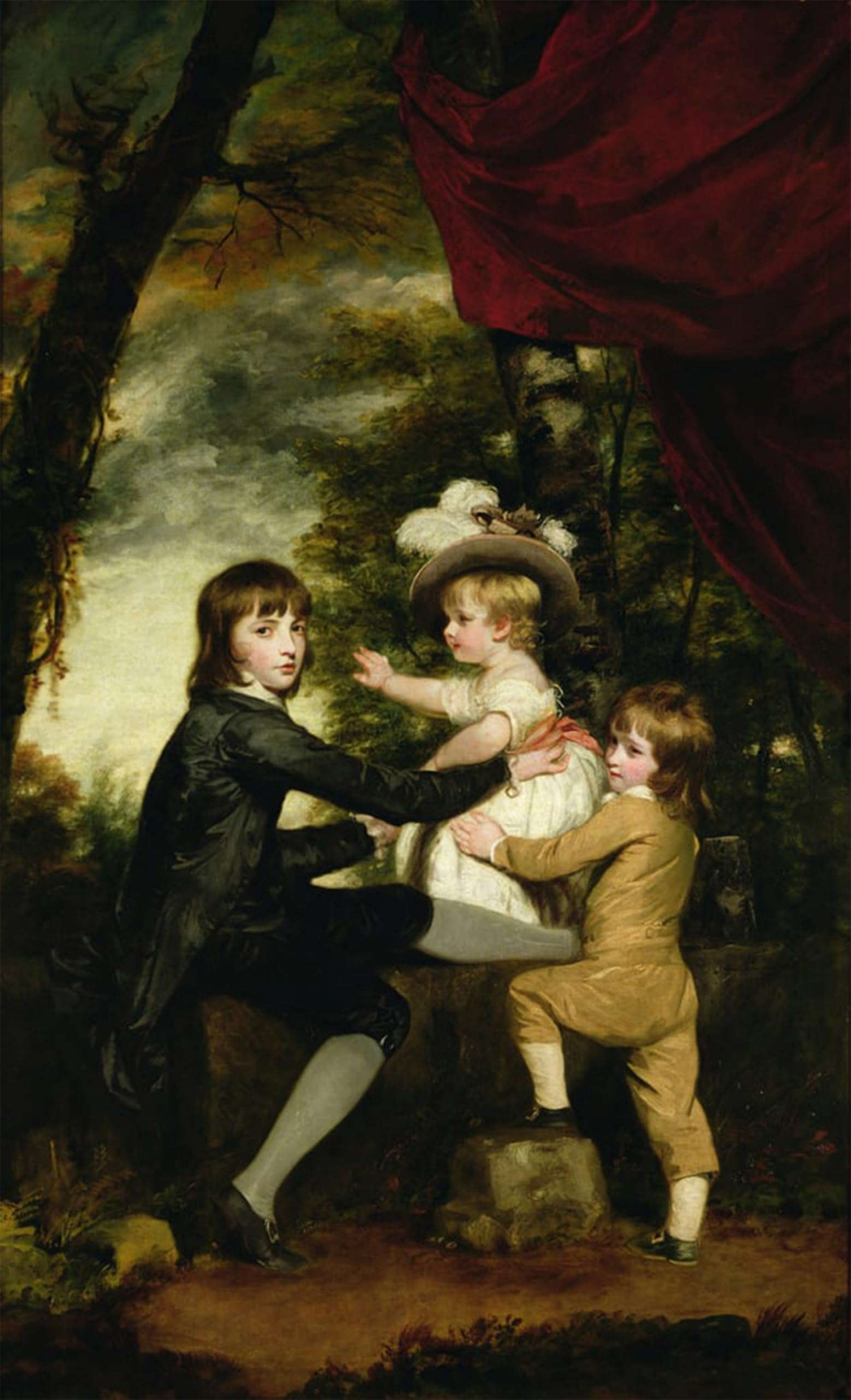 POSTERIIk Famous Modern Artwork Art Mural the Lamb Children by Joshua Reynolds Oil Paintings Pictures for Home Decor 60x90cm