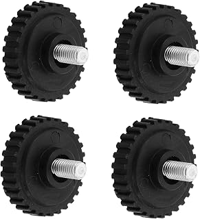 PartyKindom 4 Piezas Base De Balanza Electrónica Reemplazo De Piezas De Balanza Digital. Pies De Repuesto De Báscula Reemplazo De Parachoques De Báscula De Joyería Fondo De Escala Negro Caucho