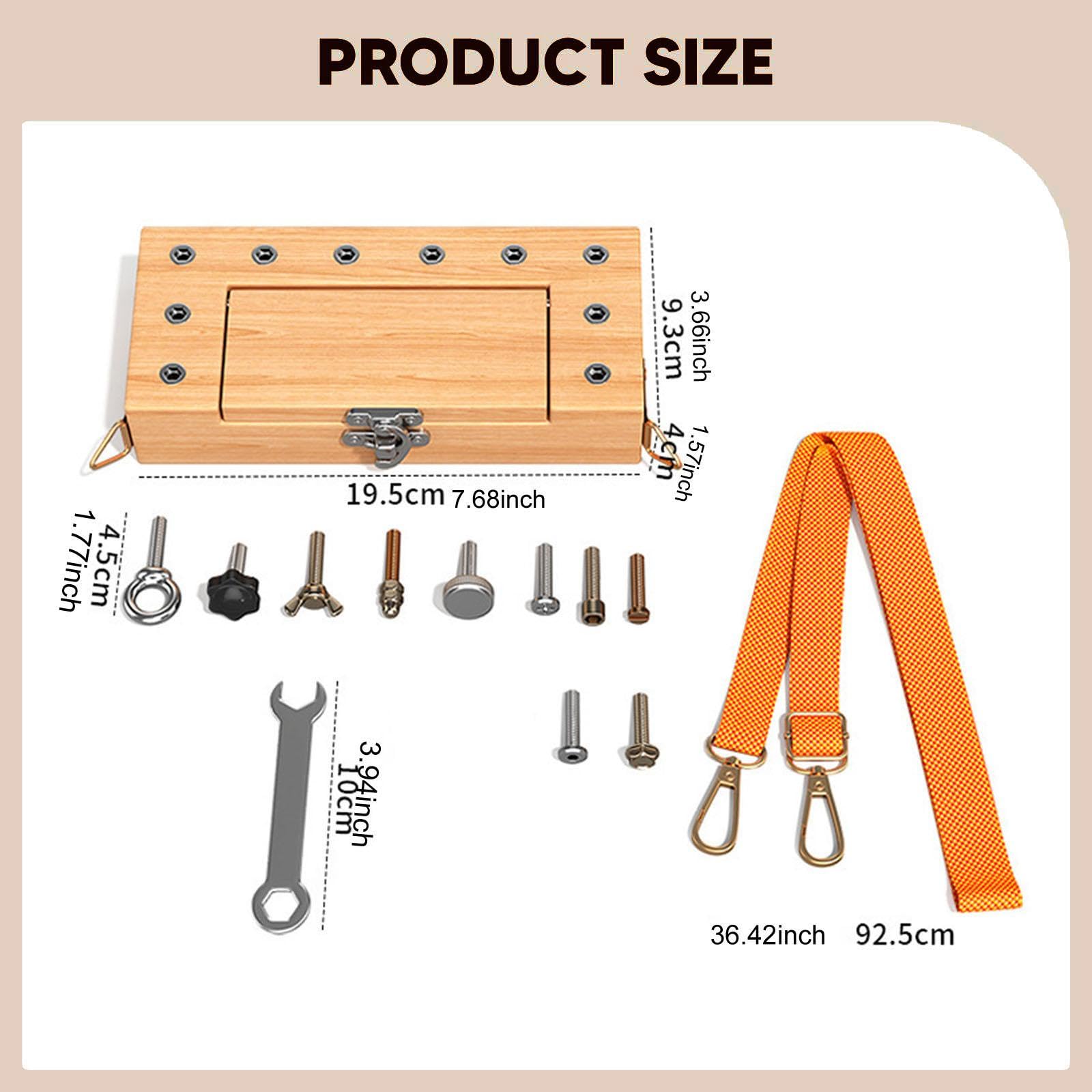 Juego de Herramientas para Niños, Caja de Tuercas, Juego de Destornilladores, Tablero, Juguete de Aprendizaje Sensorial, Herramienta Práctica de