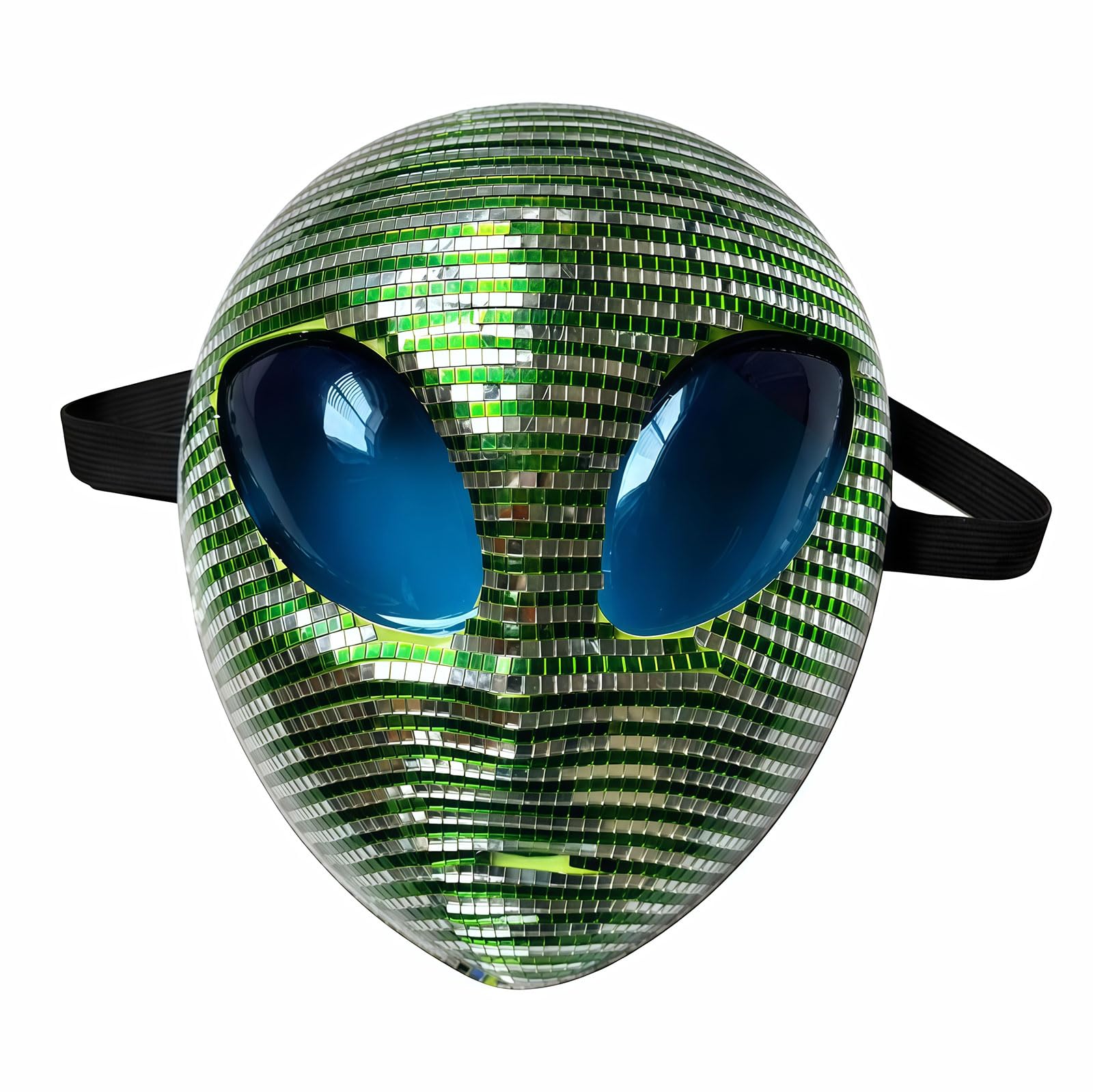 Máscara Facial alienígena Disco, máscara alienígena, máscara de Disfraz para Fiestas de Halloween, Fiestas Retro Disco, Fiestas de Disfraces y Eventos temáticos Extraterrestres