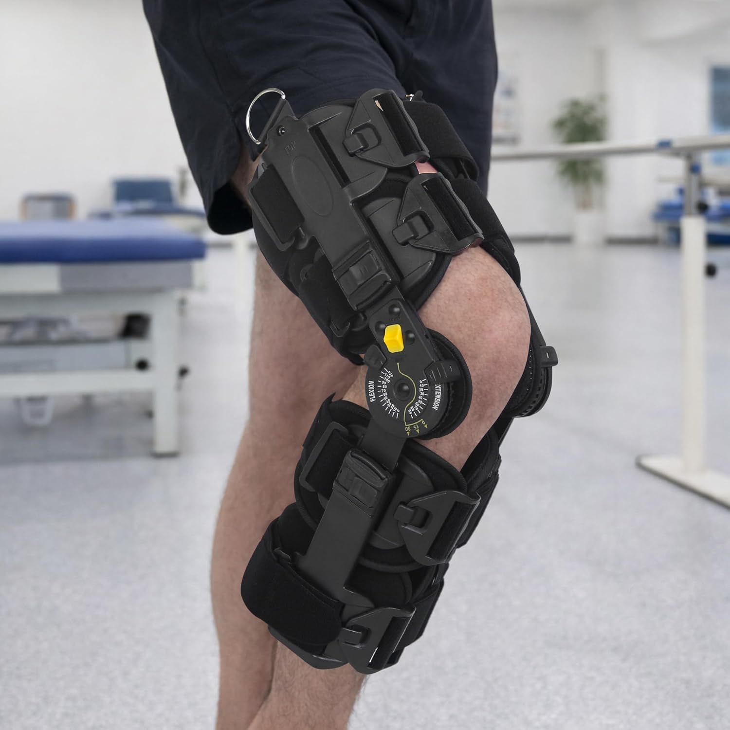 Hinged ROM Knee Brace, Post Op Knee Brace for Recovery Stabilization, ACL, MCL and PCL Injury, Adjustable Medical Orthopedic Support Stabilizer After Surgery, Women and Men,Left and Right Leg - Image 6