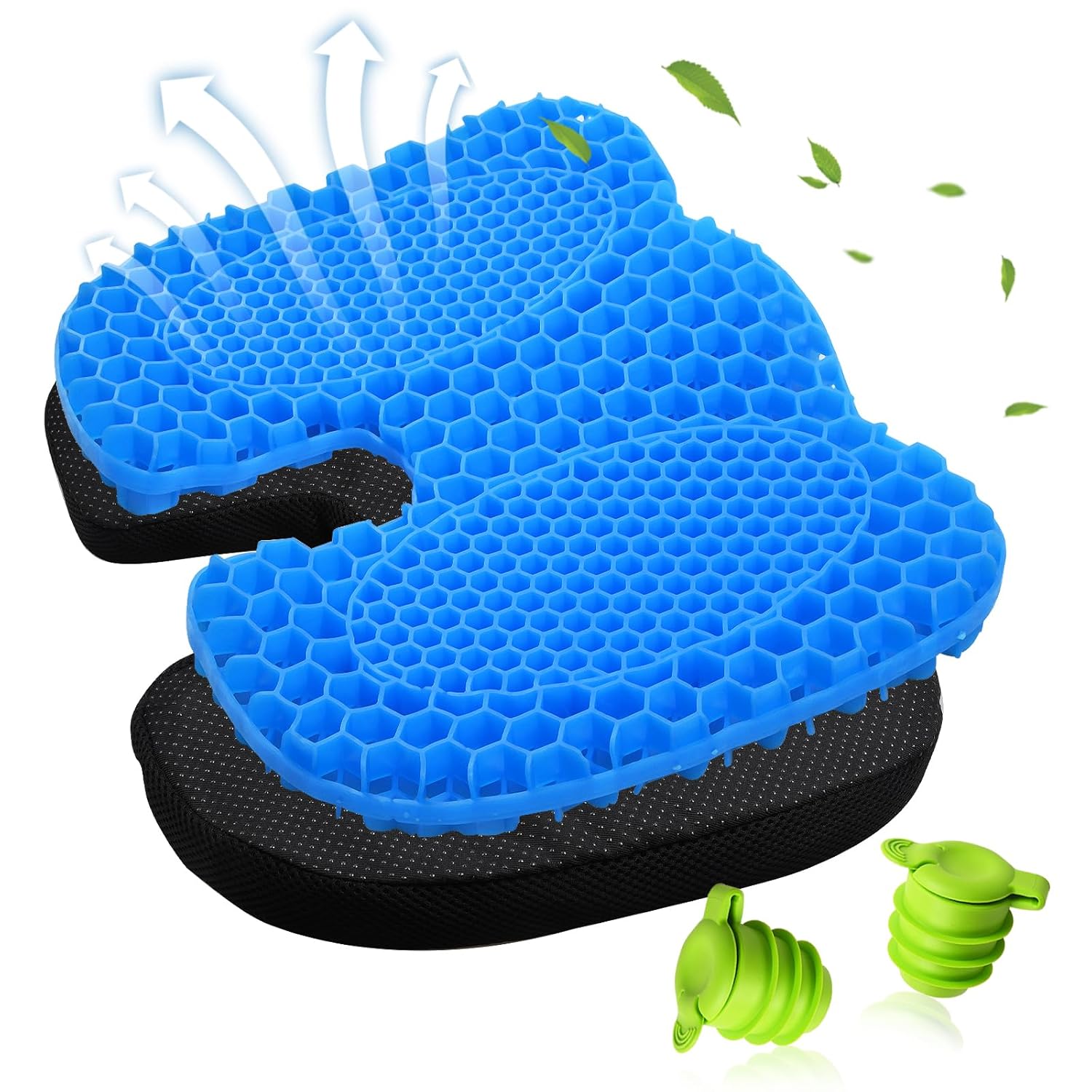Anti Slip Kayak Gel Seat Cushion, Waterproof U-shape Gel Seat Cushion for Sit in Inflatable Kayak Canoe and Boat Kayak (Blue) Anti Slip Kayak Gel Seat Cushion, Waterproof U-shape Gel Seat Cushion for Sit in Inflatable Kayak Canoe and Boat Kayak (Blue)