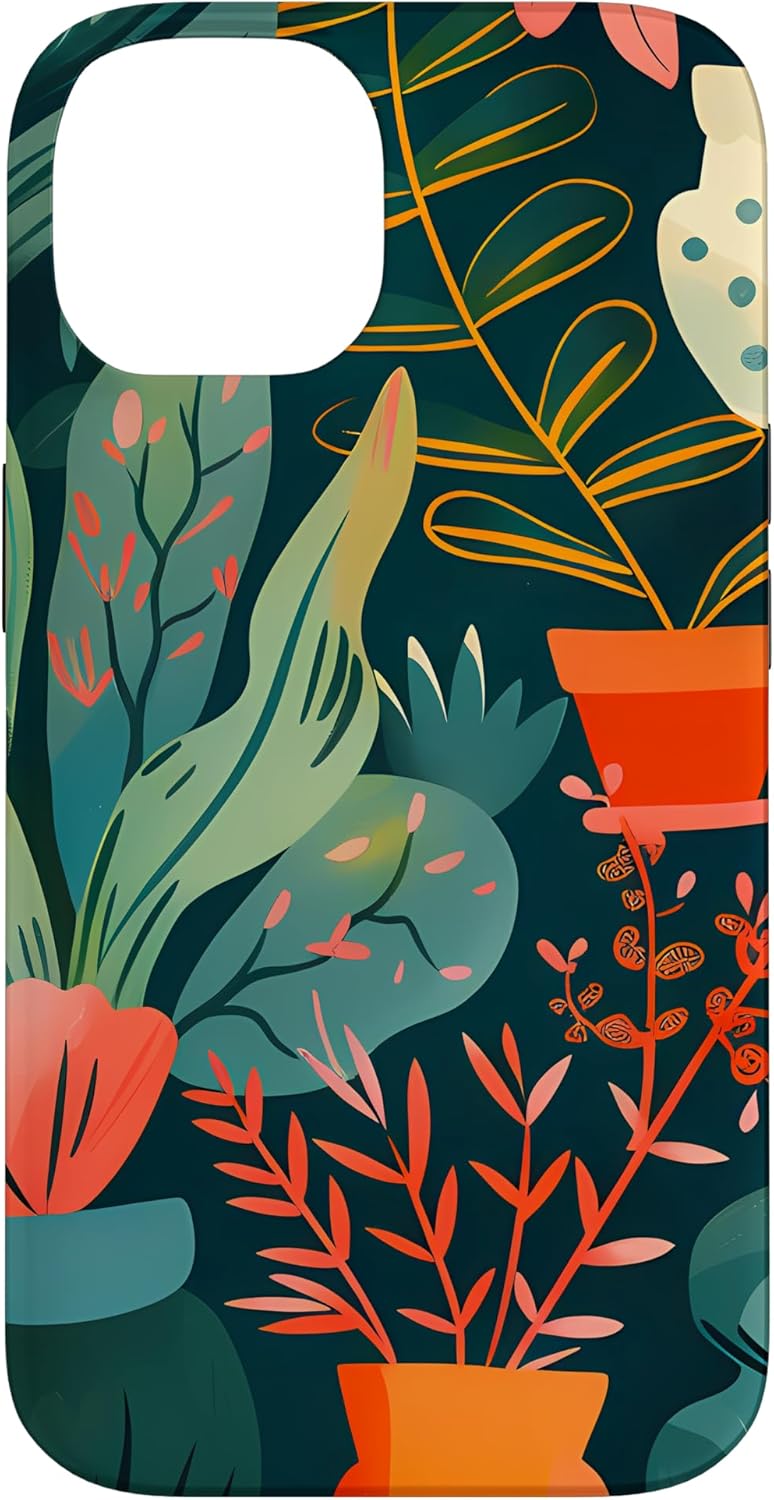 Whimsical Garden Expressionism Case for iPhone 15
