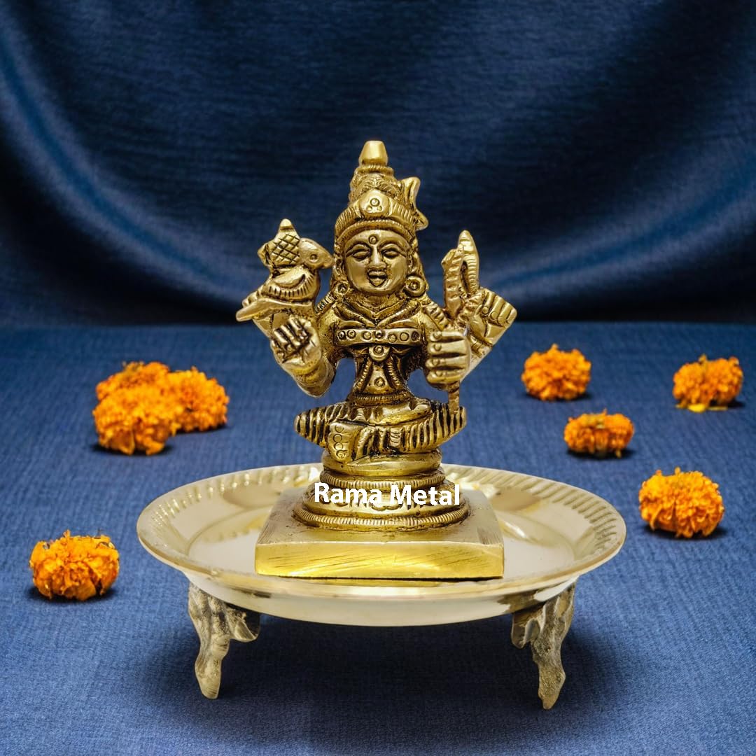 Brass Kamatchi Amman Statue - Hindu Idol -1 Brass Kamatchi Amman Statue - Hindu Idol -1