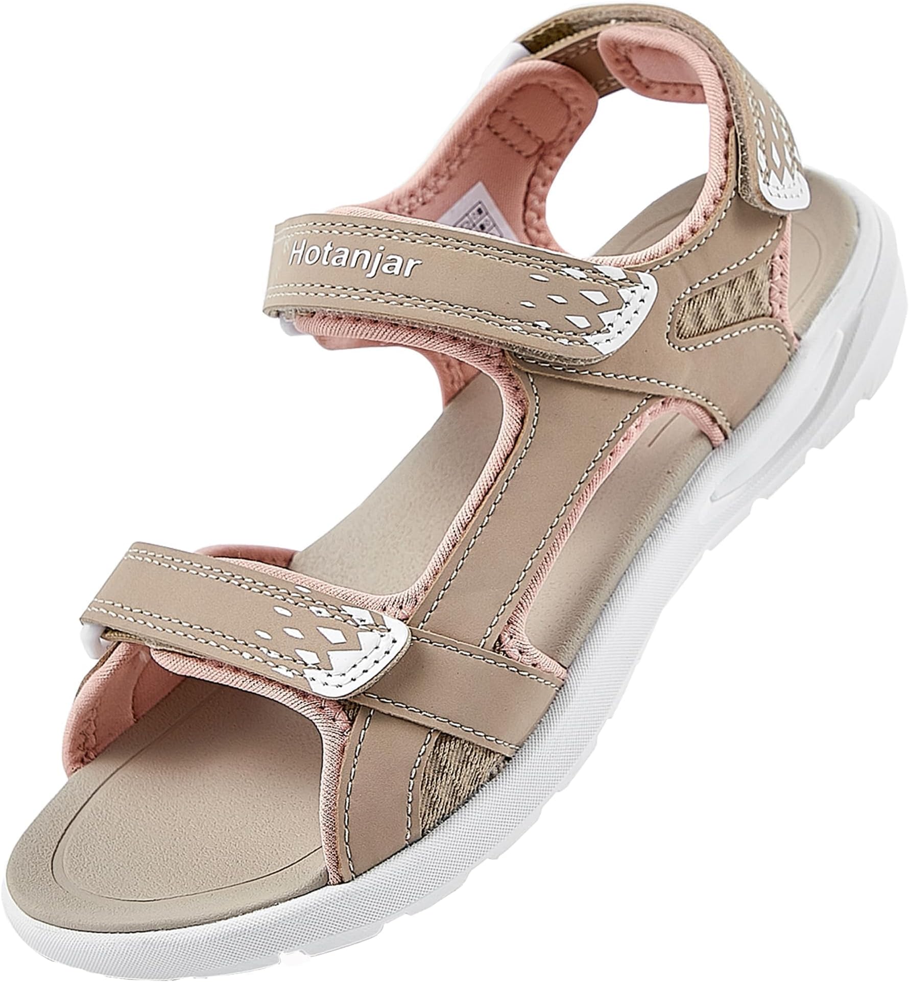 QUANDELI Walking Sandals Women, Summer Waterproof Hiking Sandals Comfortable Lightweight Sport Athletic Sandals Open Toe Sandals for Outdoor Beach Travel