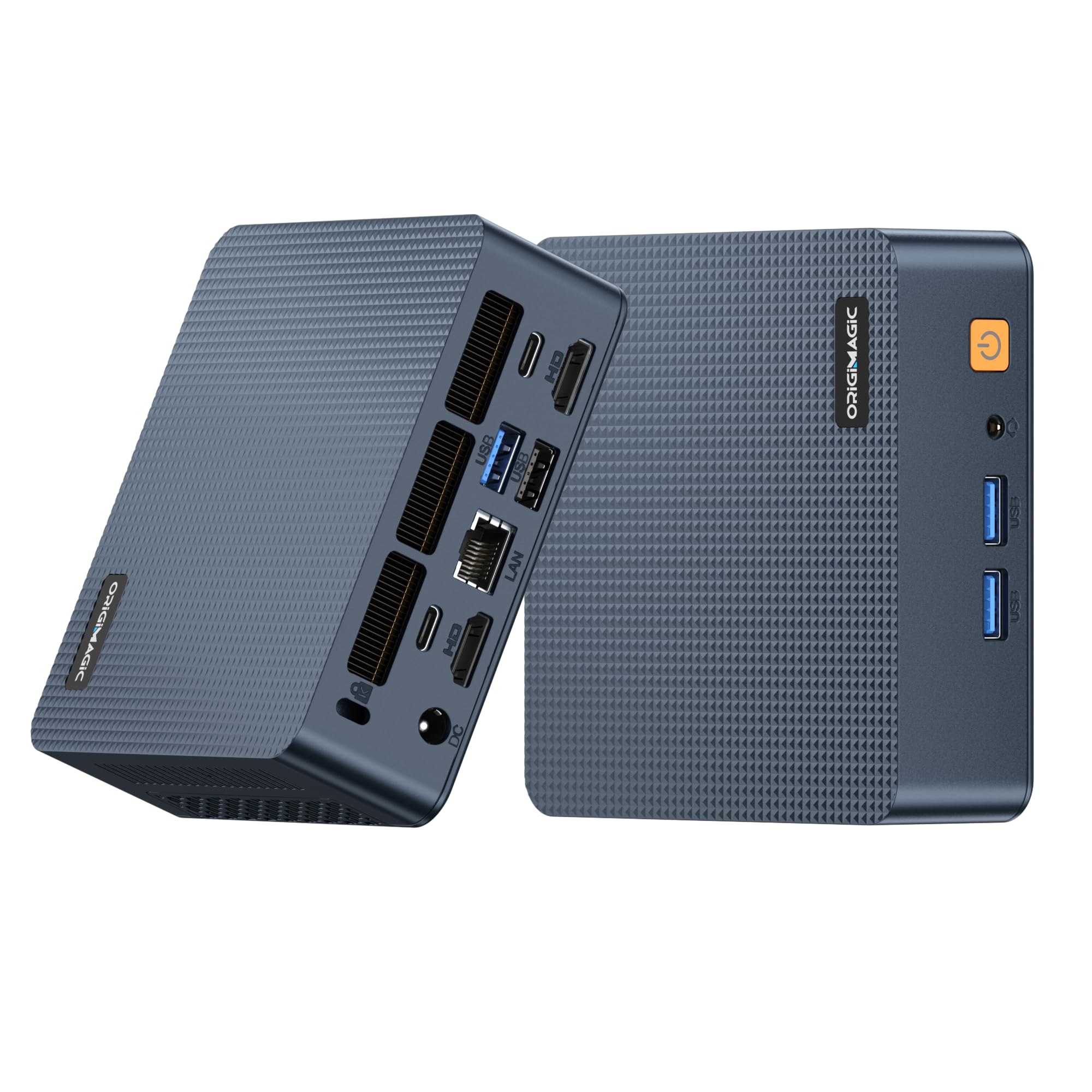 origimagic Mini PC C7 Core 3 100U(fino a 4,7GHz) 16GB DDR4/512GB NVMe SSD | supporto Multi-Monitor 2xThunderbolt4(8K)/2xHDMI2.0(4K)/WiFi6/BT5.2,Computer desktop pc per ufficio/smart working/casa