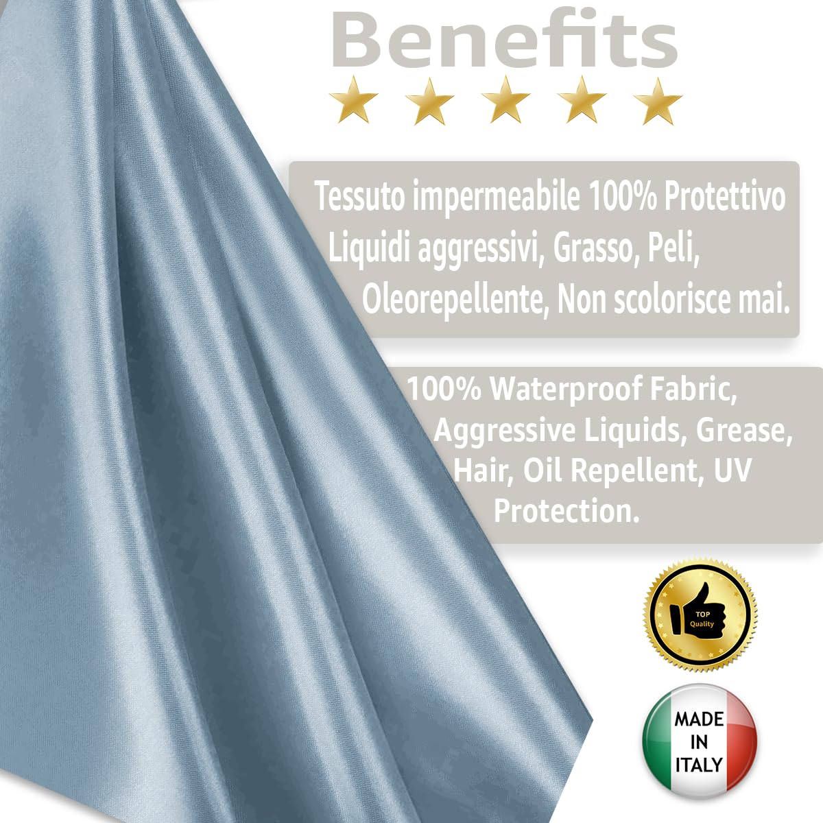 Byour3 - Cubrecama Doble Super Impermeable Animales Colcha Antimanchas Antimoho Protección Cama Individual Queen Size Anti Pelo Gato Perro Niños Manta Lavable (Azul Claro, 260x275cm - Cama 180)