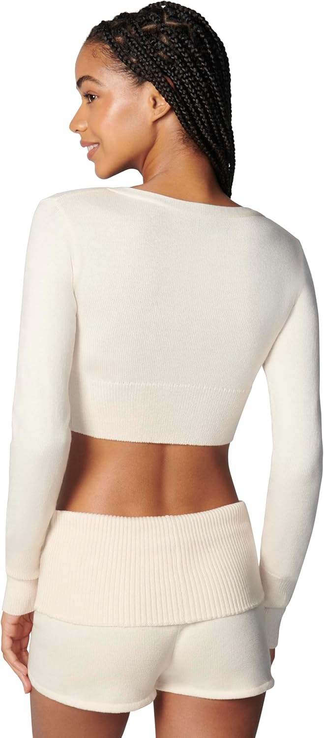 Florence by Mills Women's Barre Collection Sweater Crop Cardi