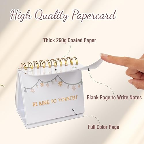 Miniatura 4 de Yobro Calendario semanal motivacional de positividad, regalo diario con citas inspiradoras para motivarte, ilumina tu día, decora tu escritorio,