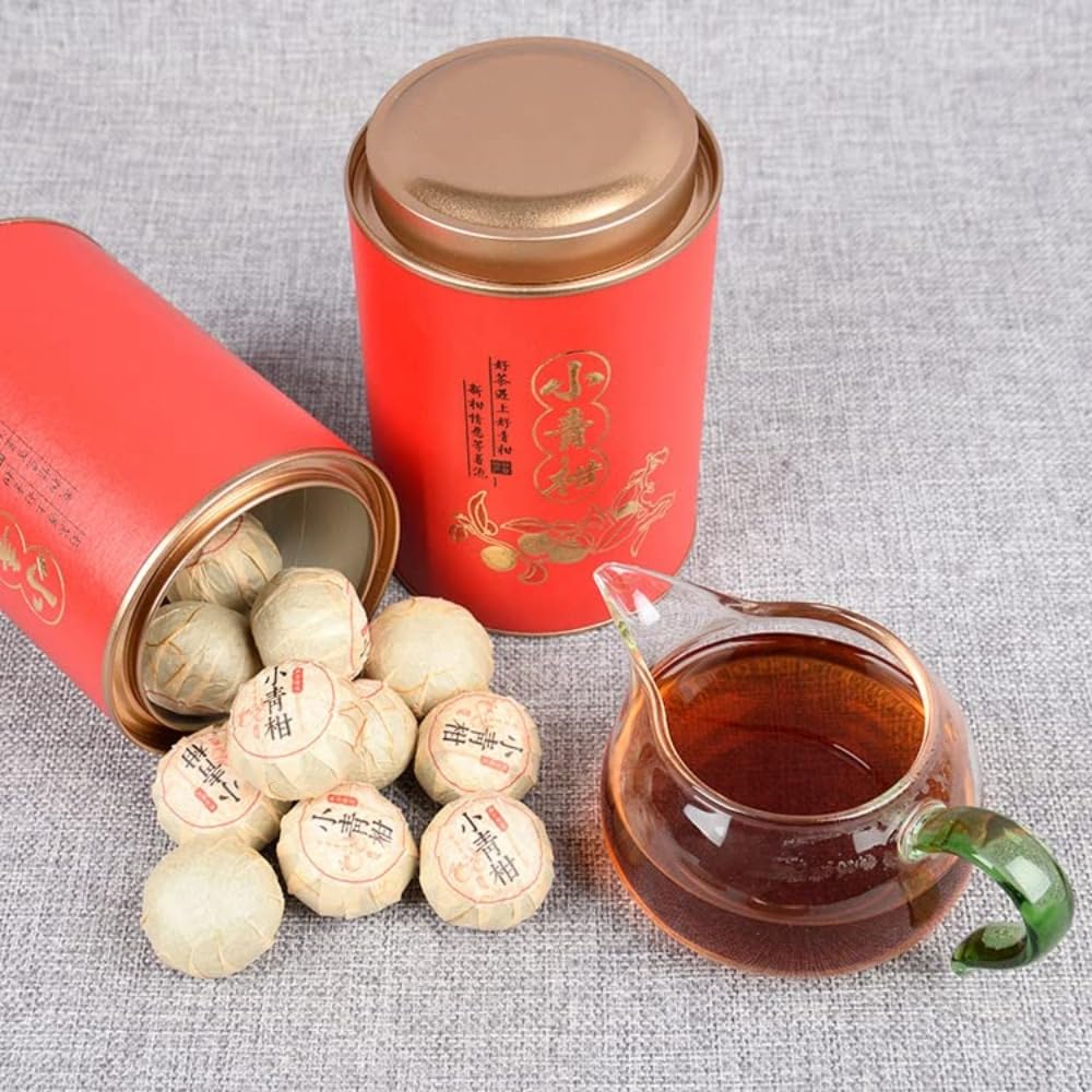 Tè Xiaoqinggan Pu 'e, Combinazione Perfetta Di Mandarino Xinhui E Tè Maturo Menghai Pu' er (250g * 2 Lattine)