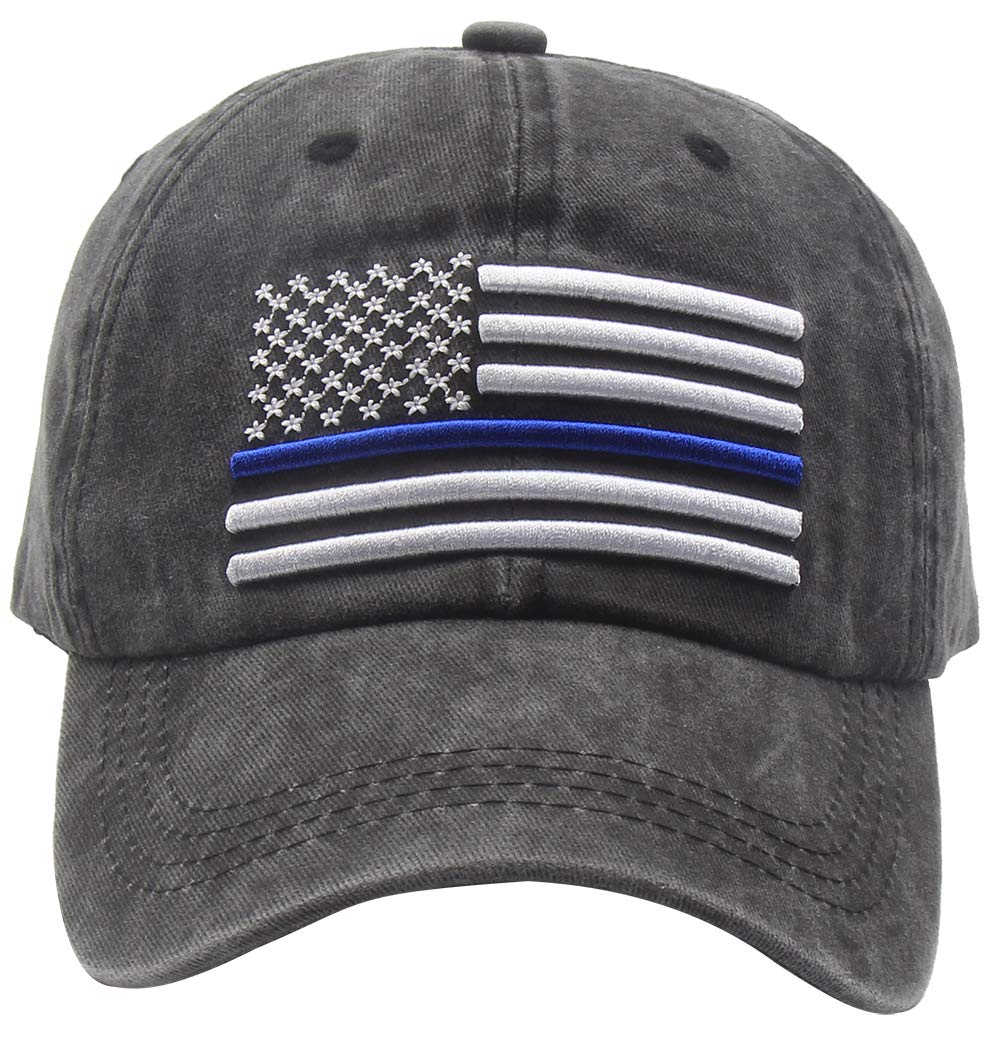 OASCUVERMen's USA American Flag Hat Cotton Adjustable Patriotic Freedom Baseball Cap Dad Hat Gift