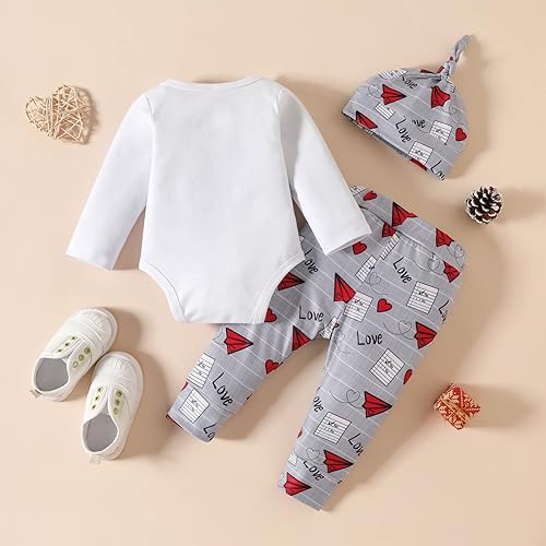 Miniatura 3 de Mameluco para el primer día de San Valentín para bebé recién nacido con pantalones largos diadema disfraz de Cupido sesión de fotos para niños y