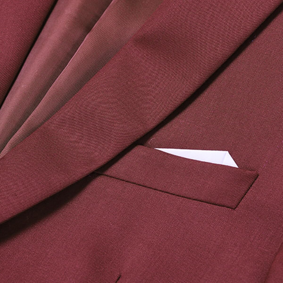 Allthemen Blazer pour Homme avec Fente Arrière à Un Bouton Veste de Costume d'affaires Couleur Unie
