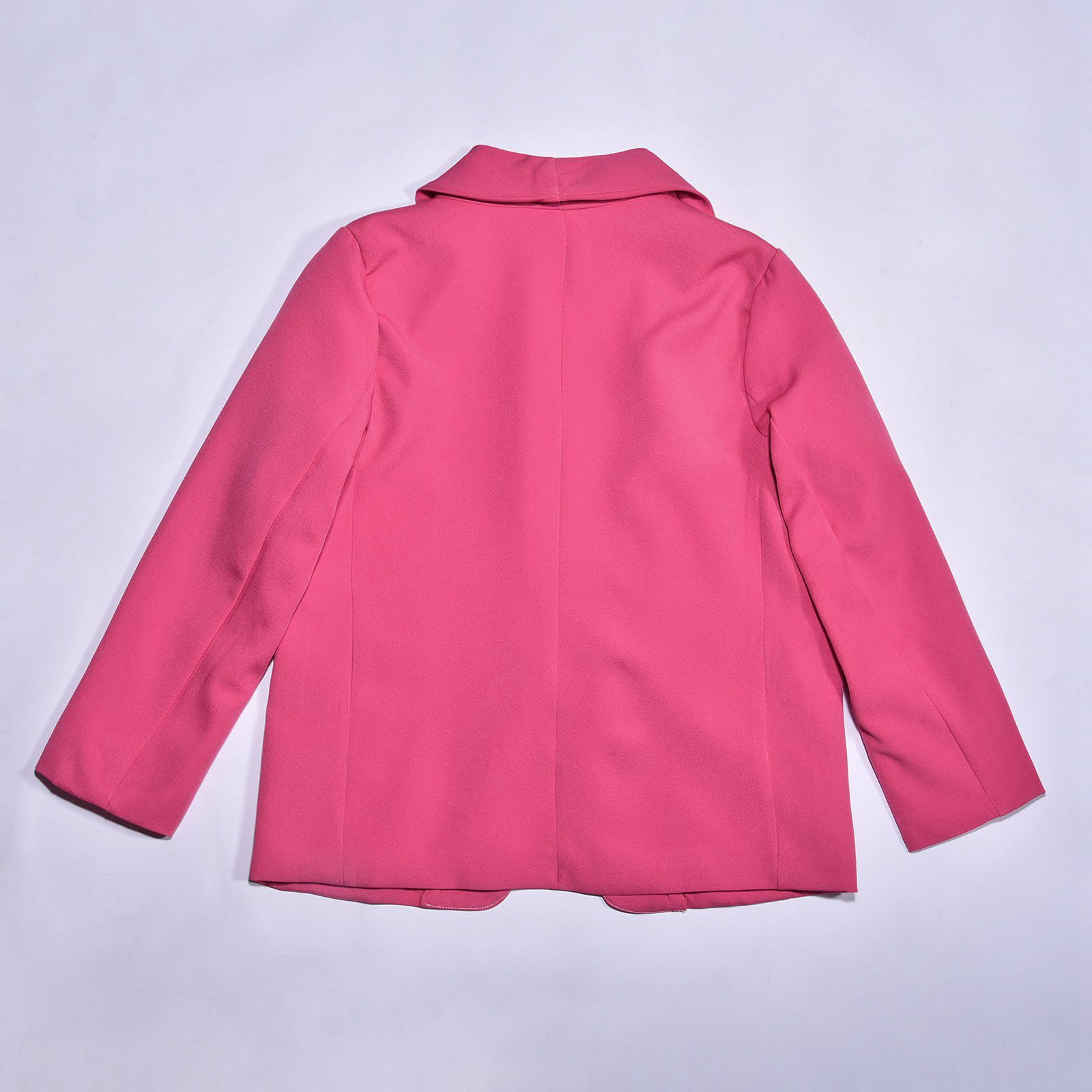 Chaqueta de traje formal con cuello chal para niñas, bolsillo interior, pantalones 140