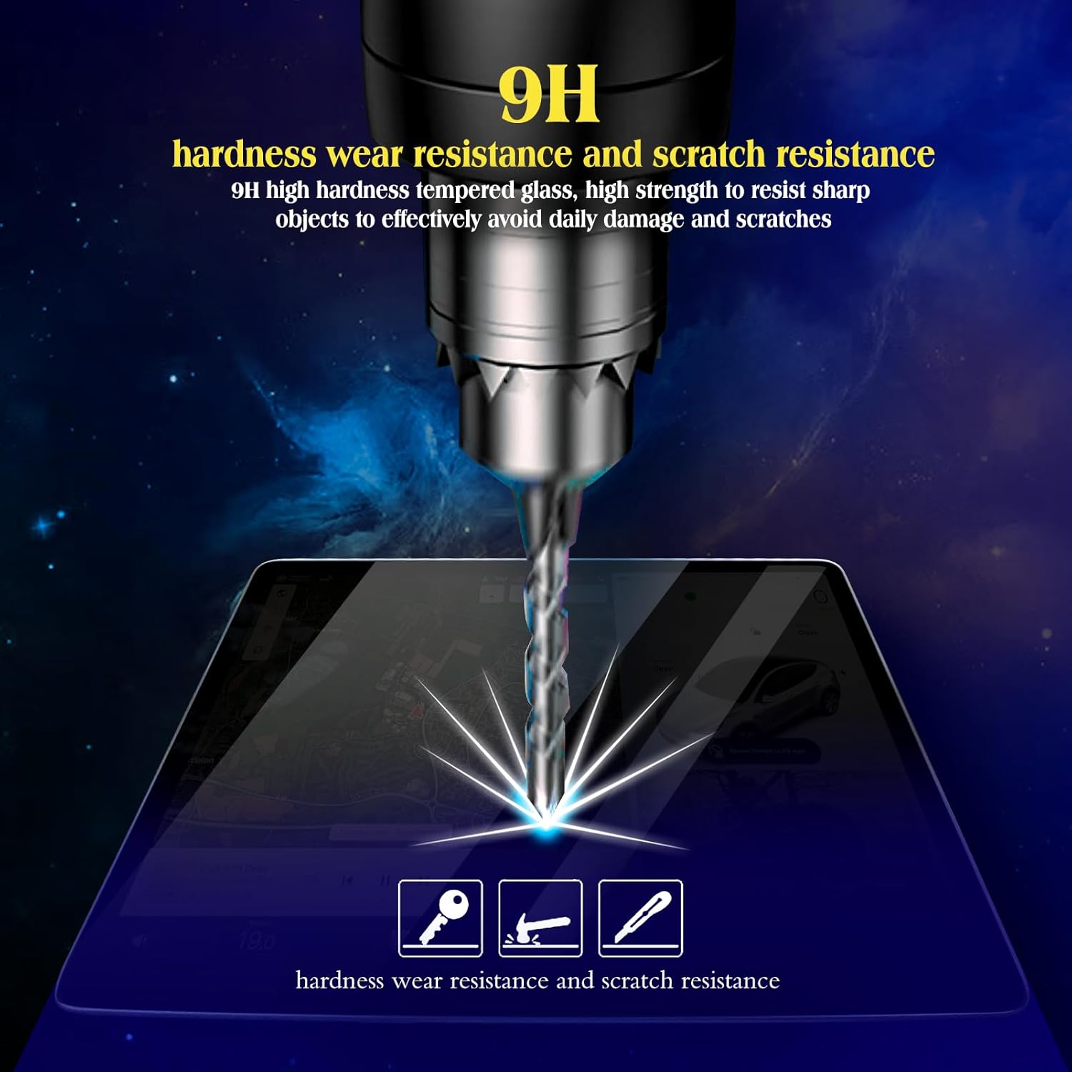 2025 Por*sche Cayenne Tempered Glass Screen Protector is One Single Piece for 2024 2025 Por*sche Cayenne Accessories Coupe 12.3Inch Dashborad & 10.9Inch Navigation 2025 Cayenne Touchscreen Protection Film 2pcs