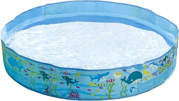 JILONG JL-687973 Garden Pool, 59.1 inches 150 cm, 59.1 x 59.1 x 9.8 inches 150 x 150 x 25 cm