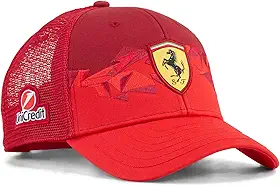 Boné Scuderia Ferrari F1 - Las Vegas GP 2025 Edição Especial - Vermelho - Tamanho Único