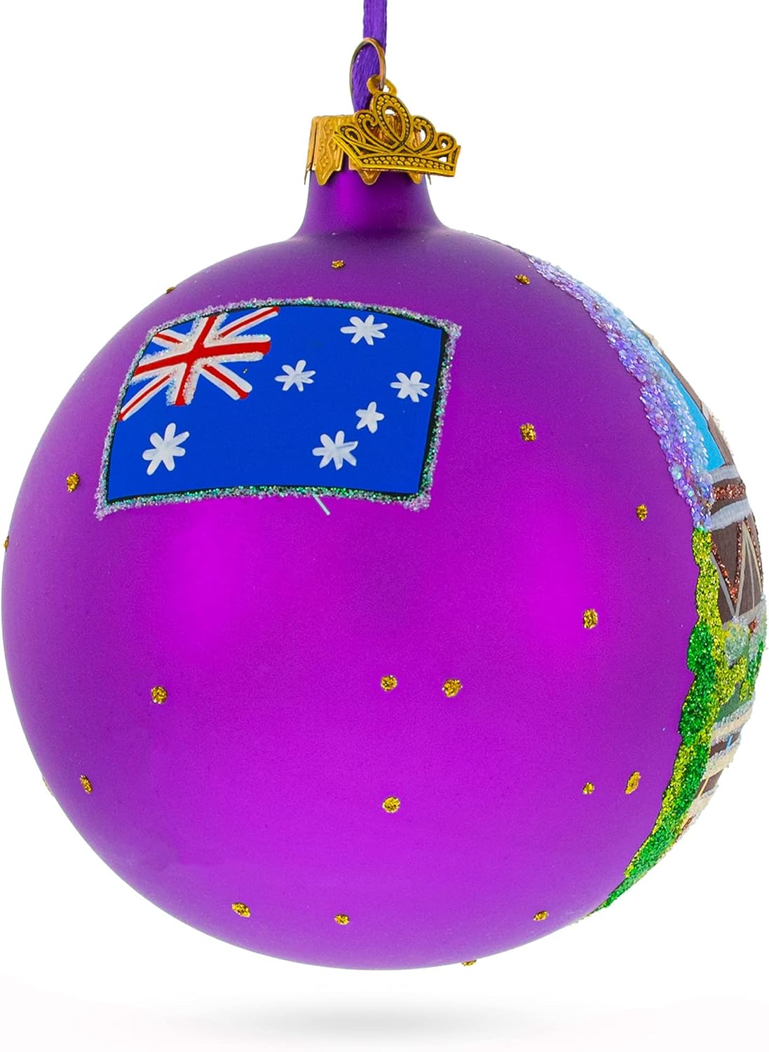 Harbor Bridge, Sydney, Australia Glass Ball Christmas Ornament 4 Inches - Image 4