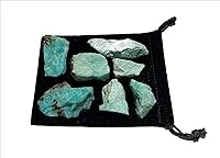 Vista 5 de Piedras de Yaxaita naturales ásperas, piezas grandes de 1 pulgada (1 libra)