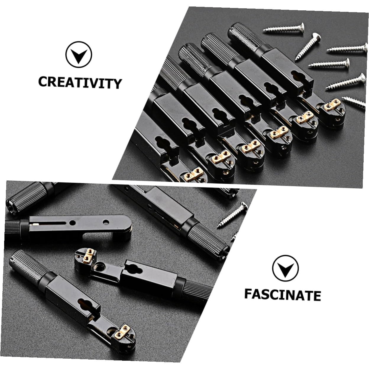 Robuste Single Headless Gitarrenbrücke aus Premium Metall Langlebiges Zubehör für Gitarren und Ukulelen Einfache Installation Ersatz für Beschädigte Saitenhalter Vielseitig