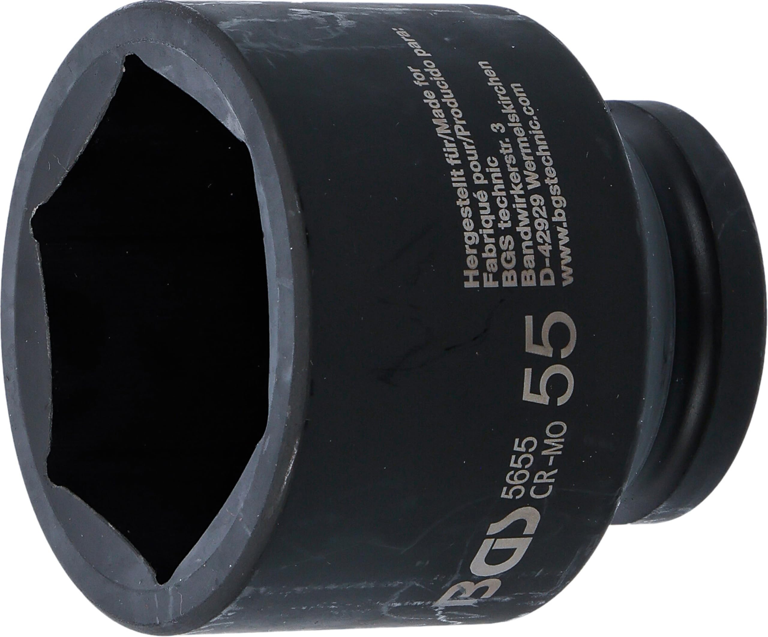 BGS 5655 | Impact Socket, Hexagon | 20 mm (3/4") Drive | 55 mm